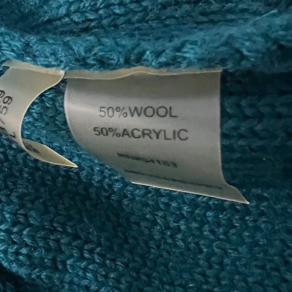 Calvin Klein Green Wool Blend Cardigan size S - Picture 6 of 6